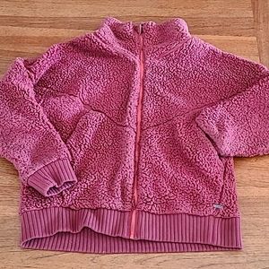 Prana Fuzzy Jacket, Pinkish Purple, size L